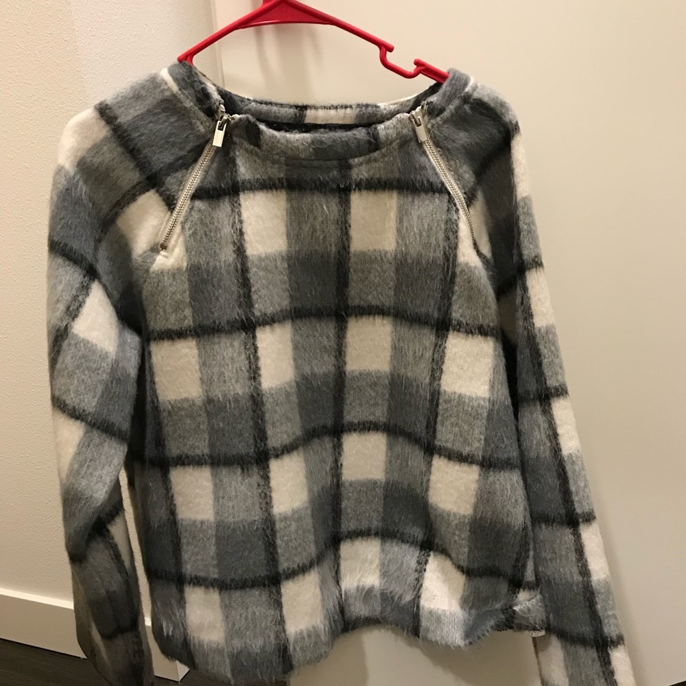 NWOT Abercrombie&Fitch wool Flannel sweater, L